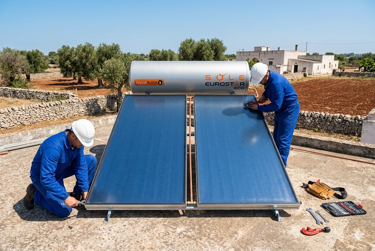 Installazione kit solare